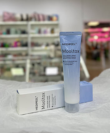 Зволожуюча маска-плівка для обличчя Medi-Peel Hyaluronic Acid Layer Mooltox Wrapping Mask 70мл, фото 1