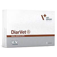 ДіарВет ВетЕксперт для собак дрібних порід і котів при хронічній або сильній діареї, 6 капс