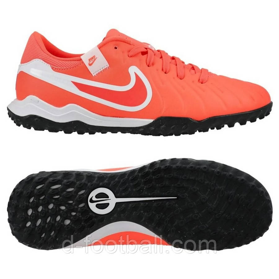 Сороконіжки Nike Tiempo Legend X Academy TF DV4342-800, Рожевий, Розмір (EU) — 40.5