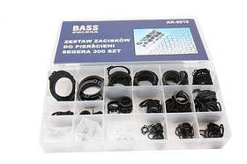 Комплект стопорних кілець Bass Polska 2841, Набір стопорних кілець 10 мм- 32 мм, Стопорні кільця