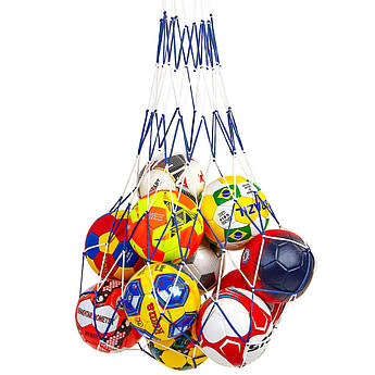 Сітка для м'ячів C-4563 на 24 м'ячі кольору, Білий, Розмір (EU) — 1SIZE