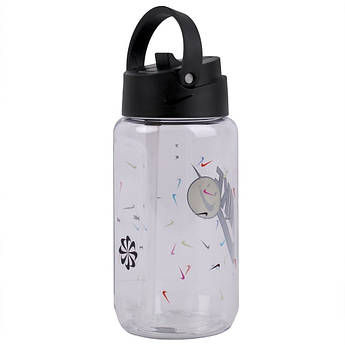 Пляшка для води Nike TR RENEW RECHARGE CHUG BOTTLE 16 OZ 473 ml прозора N.100.7634.968.16, Білий, Розмір