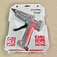 Пістолет клейовий 100 Вт, 230 В, 215-230 °C під стрижні 10.8-11.5 мм, 13-30 г/хв. INTERTOOL RT-1106