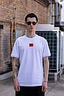 Чоловіча футболка Hugo Boss біла спортивна бавовняна Теніска Х'юго Бос на літо, фото 2