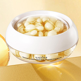 Крем сироватка для обличчя в капсулах із вітаміном C SADOER, 30 шт.