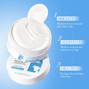 Патчі для очей від набряків та зморшок Sadoer Milk Ceramide, 60 шт., фото 1