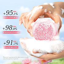 Твердий безсульфатний шампунь Sadoer із трояндою, 60 г., фото 2