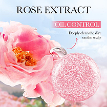 Твердий безсульфатний шампунь Sadoer із трояндою, 60 г., фото 3