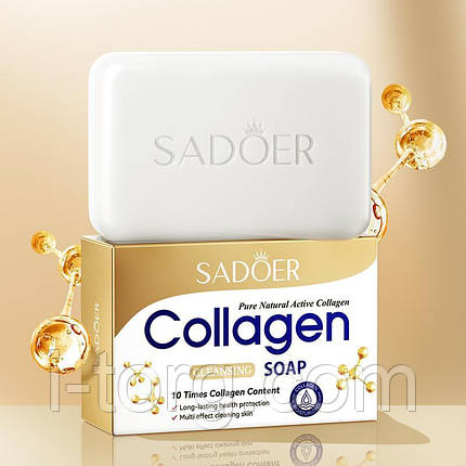 Мило, що очищає, з колагеном SADOER, 100г., фото 1