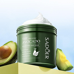 Поживна маска з авокадо Sadoer The Organic Avocado Hair Mask, 500 мл., фото 1