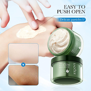 Скраб для тіла з екстрактом авокадо Sadoer The Organic Avocado Bath Salt Scrub, 220 г., фото 2