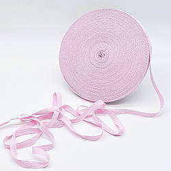 Кіперна стрічка ХБ / колір світло-рожевий / ширина 1 см / замовлення від 1 метра