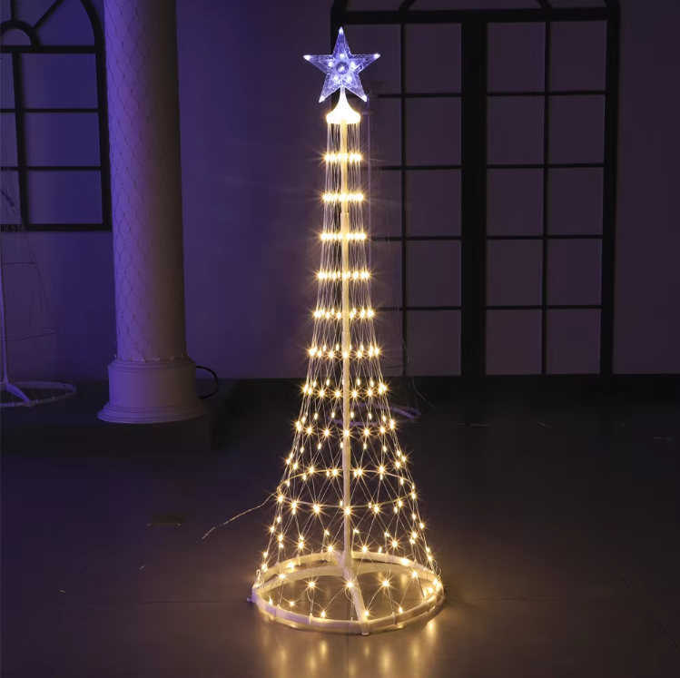 Металева каркасна світлодіодна ялинка 480Led 2,5м Warm White
