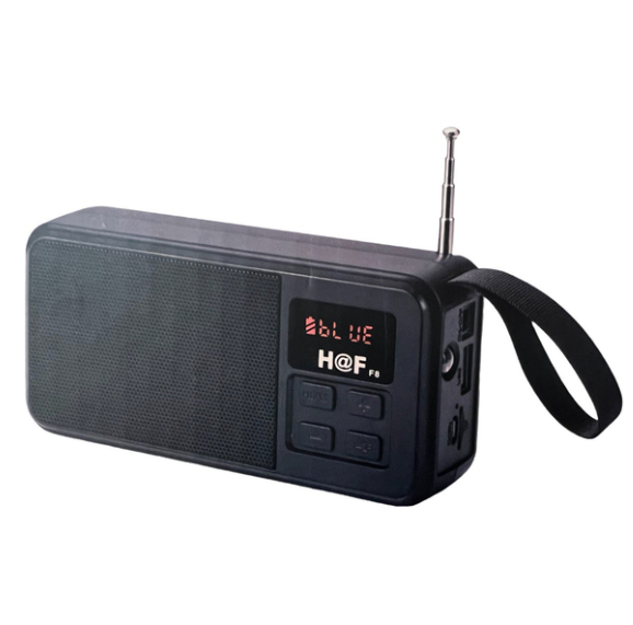 Портативний радіоприймач H@F black з Bluetooth, USB, TF