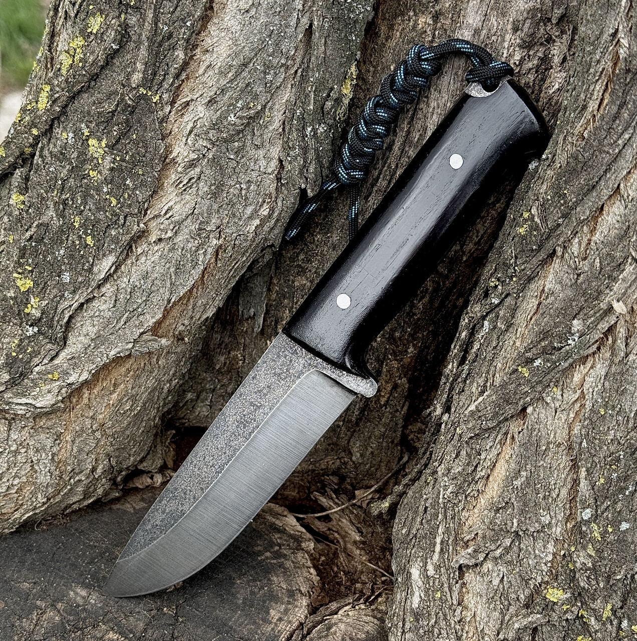 Ніж Помічник Black туристичний ручна робота сталь 65г Gorillas BBQ KN185