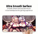 Килимок для миші з дизайном двох дівчат аніме , розмір 60/35, фото 2