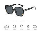 Жіночі квадратні сонцезахисні окуляри, фото 4