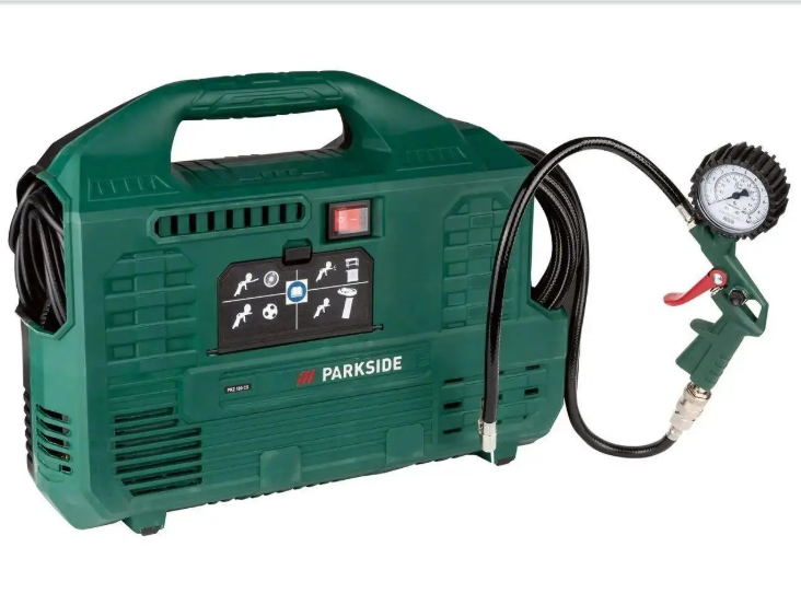 Компресор безмасляний PARKSIDE з манометром PKZ 180 C5, 1100 Вт