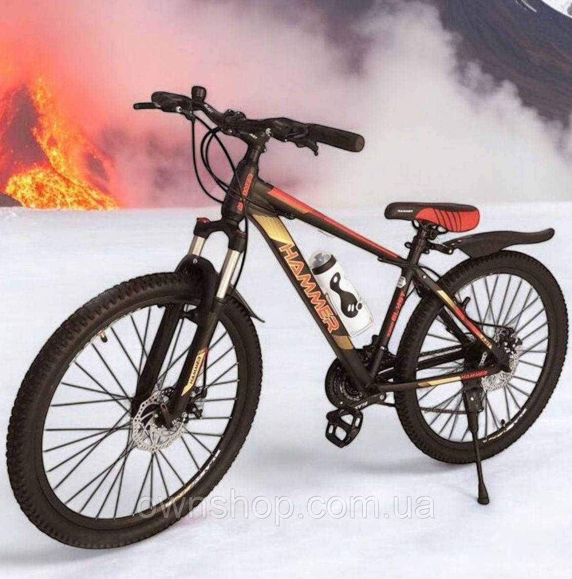Стильний спортивний велосипед 29", рама 18", Hummer-Blast S300, чорно-золотий