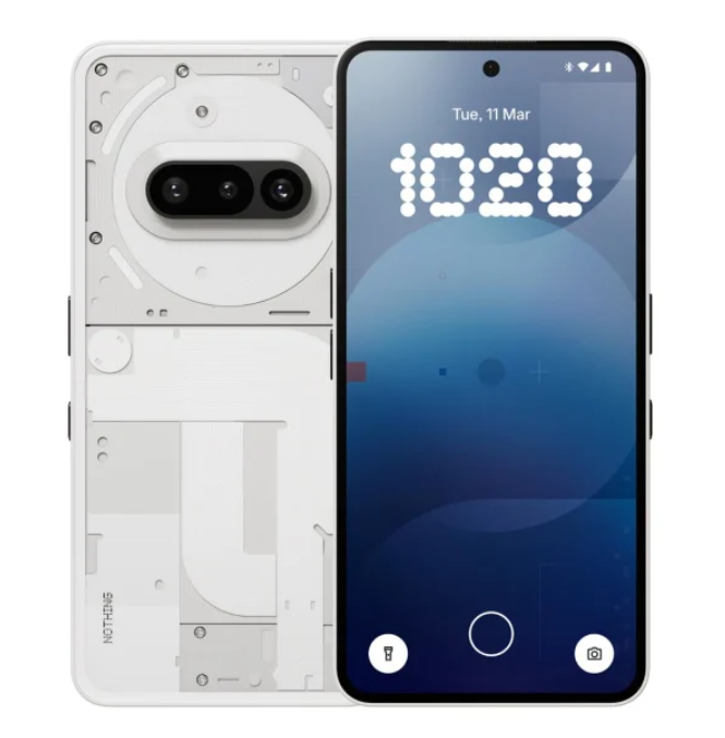 Смартфон Nothing Phone (3a) 5G 8/128GB White 120Hz (A10400143)
