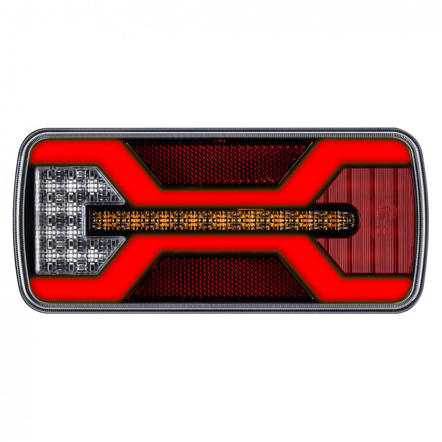 Ліхтар задній світлодіодний на причіп X-SPIDER KAMAR L2431 69 LED задній хід + підсвічування номера bayonet