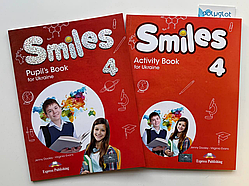 Комплект Smiles for Ukraine 4 Pupils Book + Activity book (Підручник + робочий зошит)