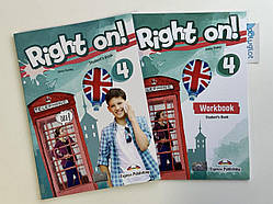 Комплект Right On! 4 Student's Book + Workbook (Підручник + робочий зошит)