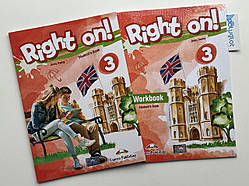 Комплект Right On! 3 Student's Book + Workbook (Підручник + робочий зошит)