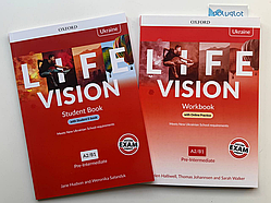 Комплект Life Vision Pre-Intermediate Student's Book + Workbook (Підручник + робочий зошит)