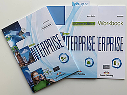 Комплект New Enterprise B1+ Student's Book + Workbook + Grammar book (Підручник + робочий зошит)