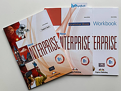 Комплект New Enterprise B1 Student's Book + Workbook + Grammar book (Підручник + робочий зошит)