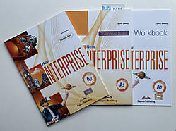 Комплект New Enterprise A2 Student's Book + Workbook + Grammar book (Підручник + робочий зошит)