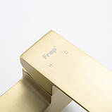 Змішувач для ванни FRAP F3276-3, золотий сатин, фото 5