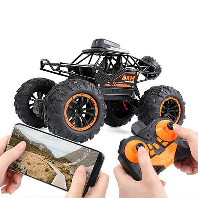 Машинка на радіокеруванні FPV джип позашляховик з HD камерою Wi-Fi