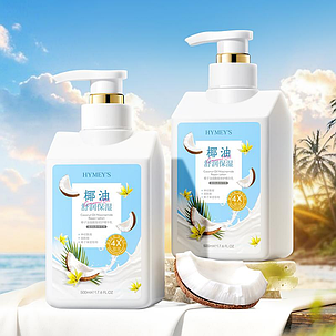 Лосьйон для тіла з кокосовим маслом та ніацинамідом HYMEY'S, 500 мл., фото 1