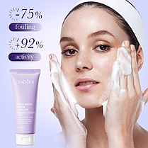 Пінка для вмивання з екстрактом винограду SADOER Grape Seeds Gentle Cleanser, 100 мл., фото 5