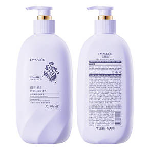 Заспокійливий та зволожуючий лосьйон для тіла з вітаміном Е Fa Yan Kou, 500мл., фото 3
