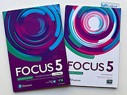 Комплект Focus Second Edition 5 Student's Book + Workbook (Підручник + робочий зошит)