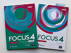 Комплект Focus Second Edition 4 Student's Book + Workbook (Підручник + робочий зошит)