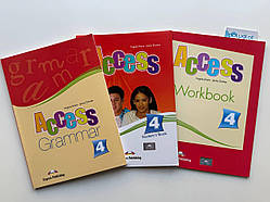 Комплект Access 4 Student's Book + Workbook + Grammar book (Підручник + робочий зошит + граматика)