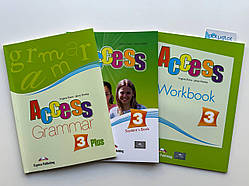 Комплект Access 3 Student's Book + Workbook + Grammar book (Підручник + робочий зошит + граматика)