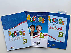Комплект Access 2 Student's Book + Workbook + Grammar book (Підручник + робочий зошит + граматика)