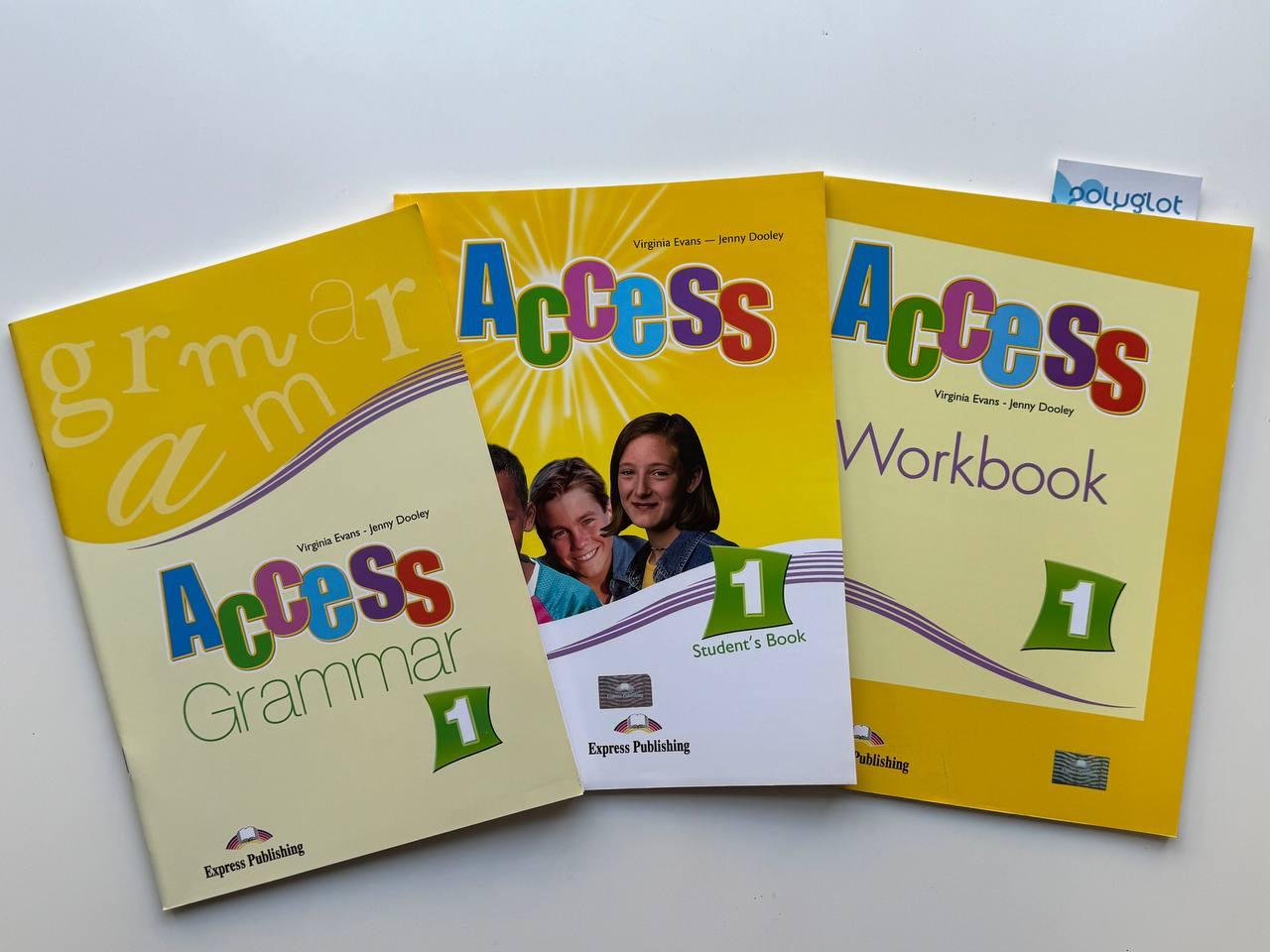 Комплект Access 1 Student's Book + Workbook + Grammar book (Підручник + робочий зошит + граматика), фото 1