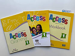 Комплект Access 1 Student's Book + Workbook + Grammar book (Підручник + робочий зошит + граматика)