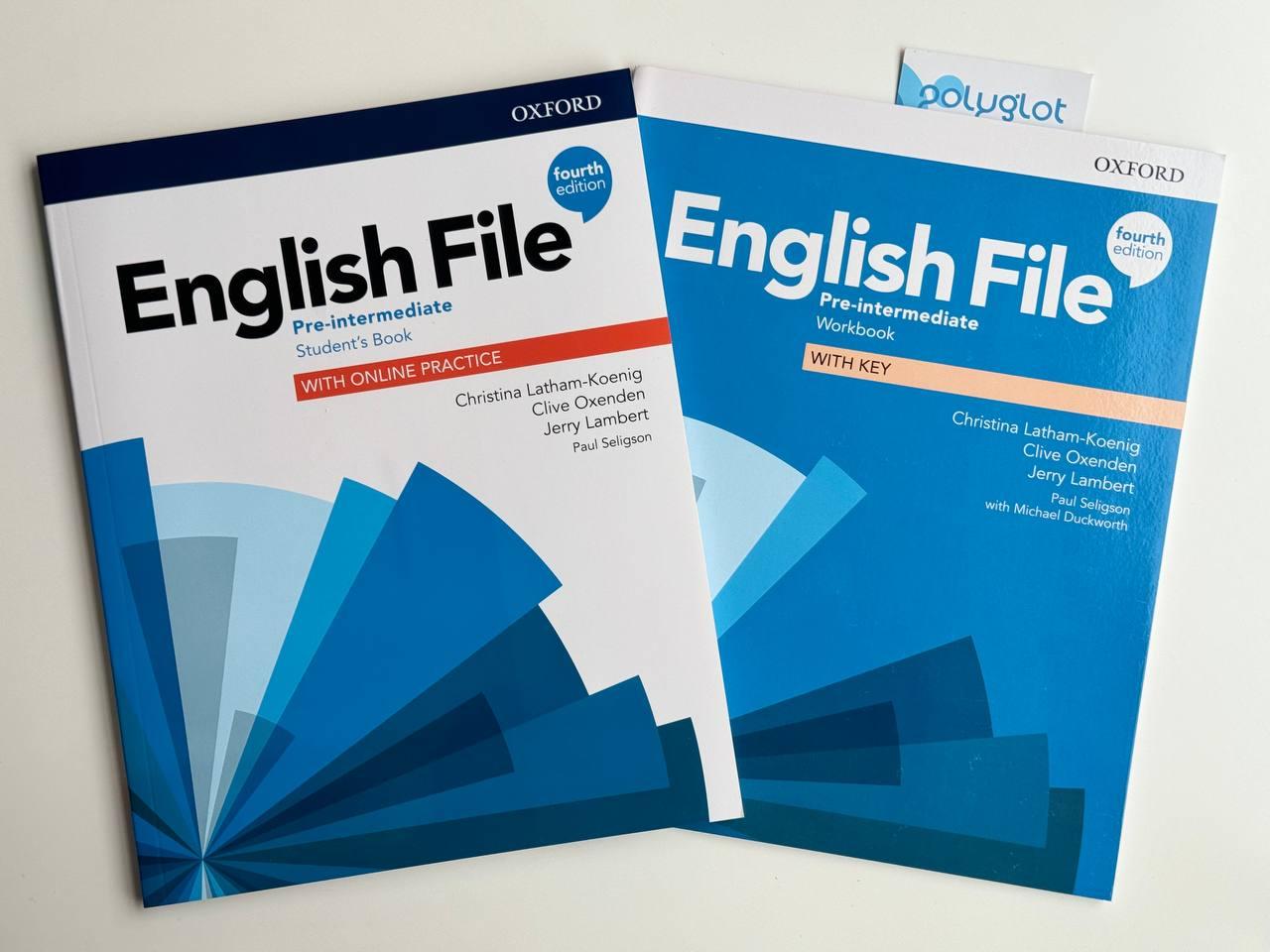 Комплект English File Fourth Edition Pre-Intermediate Student book + Workbook (Підручник + робочий зошит), фото 1