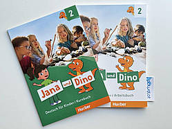 Комплект Jana und Dino 2 Kursbuch + Arbeitsbuch (Підручник + робочий зошит)