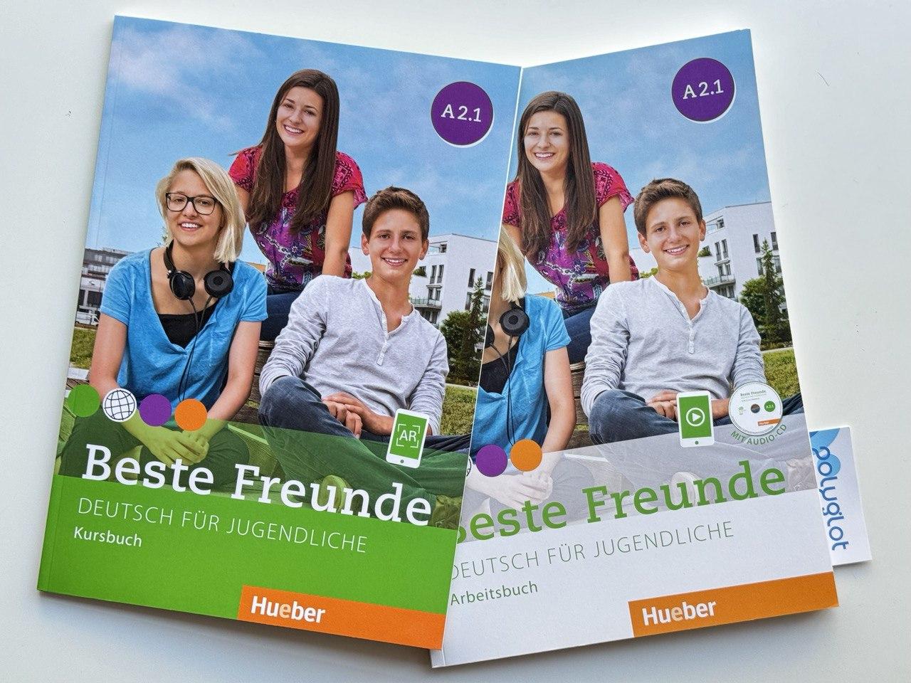 Комплект Beste Freunde A2.1 Kursbuch + Übungsbuch (Підручник + робочий зошит), фото 1