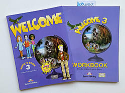 Комплект Welcome 3 Pupil's Book + WorkBook (Підручник + робочий зошит)