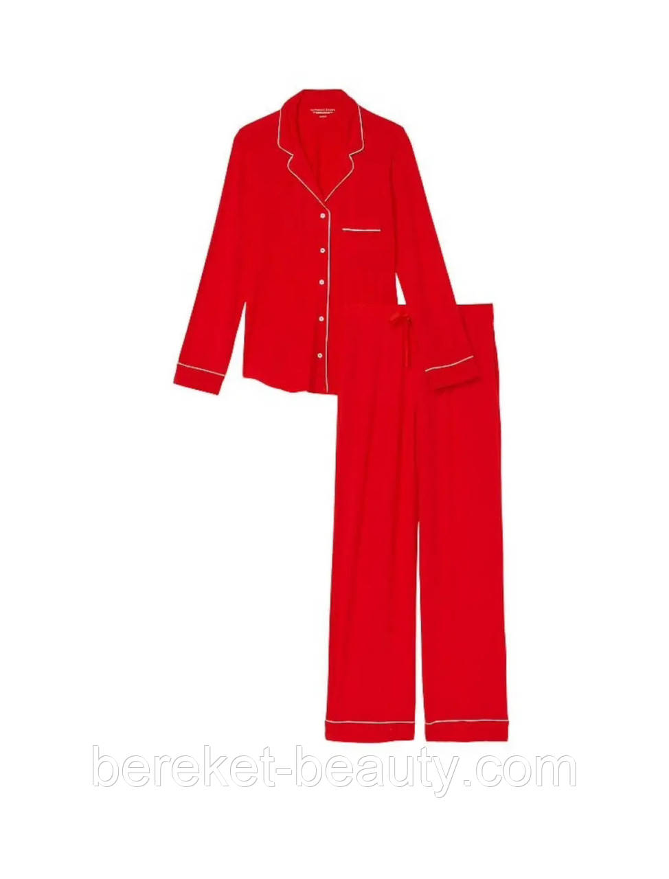 Піжама Victoria's Secret Modal Long Pajama Set (LIPSTICK (6BRS)), M