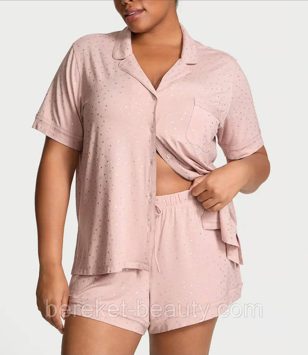 Піжама Victoria's Secret Modal Soft Short Pajama Set (PINK ZINC SHIMMER), M